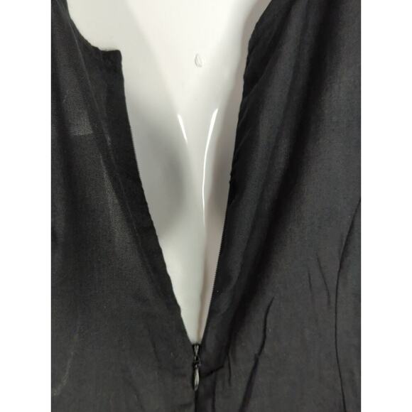 Mexicali Blues Smocked Scoop Neck Mini Dress Black Women XL NWT Bohemian Coastal - Picture 6 of 12